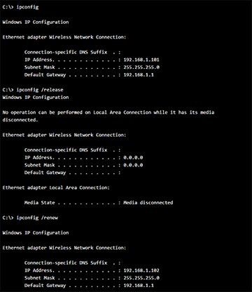 How To Release IP Address On WIndows