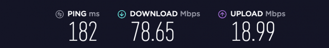 Astrill Speed test US