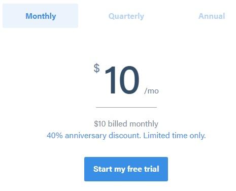 IVPN monthly package pricing
