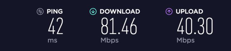 PIA speed test