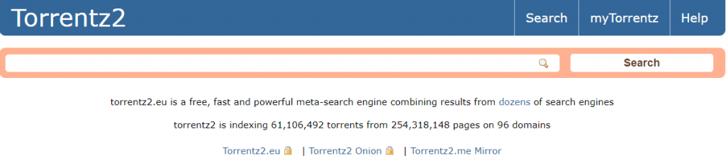 TorrentZ2 torrent site
