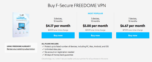 f secure freedome review