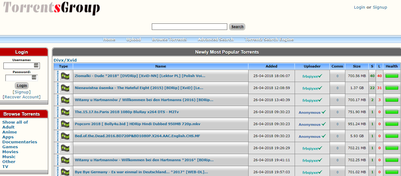 torrenting sites 2018