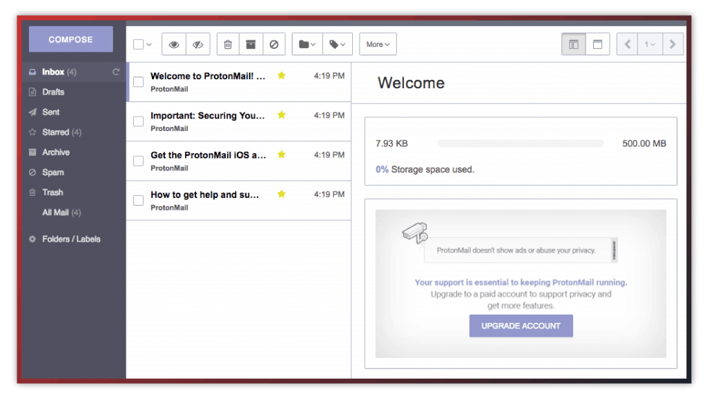 protonmail mailbox