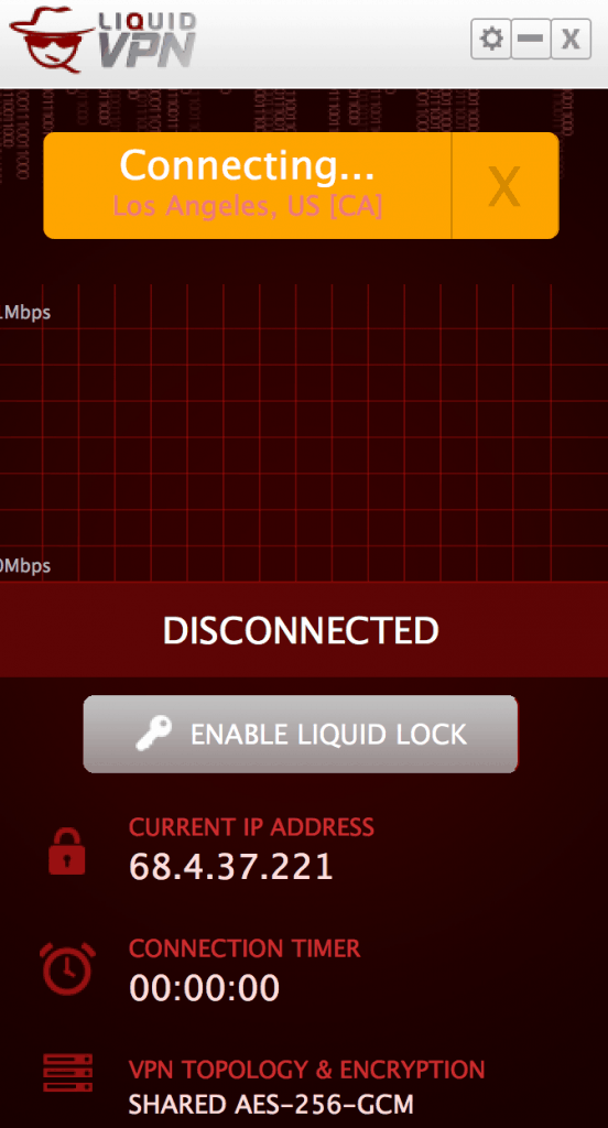 LiquidVPN doesn't connect to LA server
