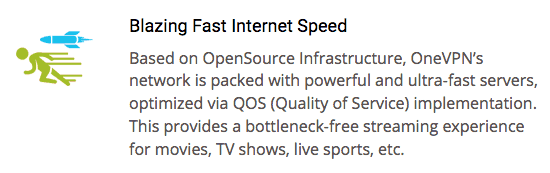 Blazing fast speed