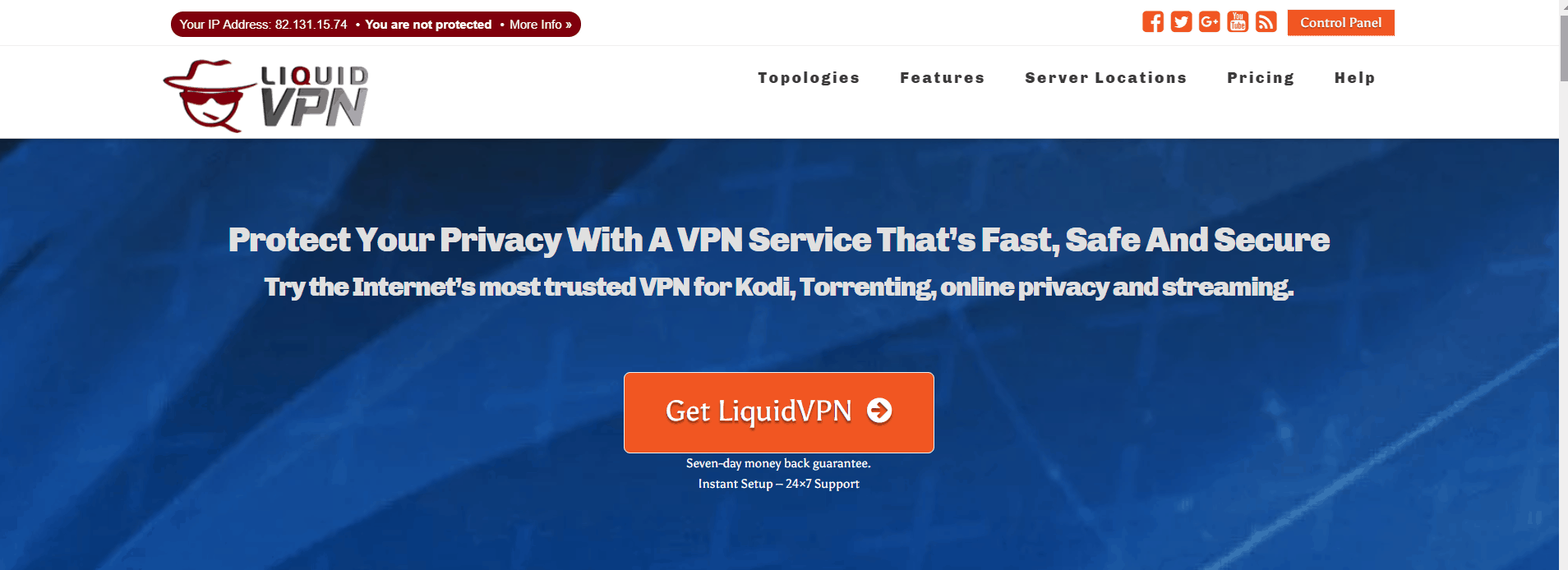 liquidvpn homepage