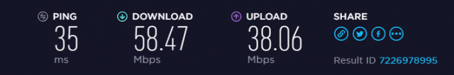 speed test using EU servers