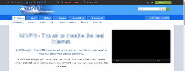 the one privacy site airvpn