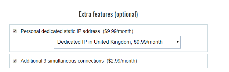 extra features