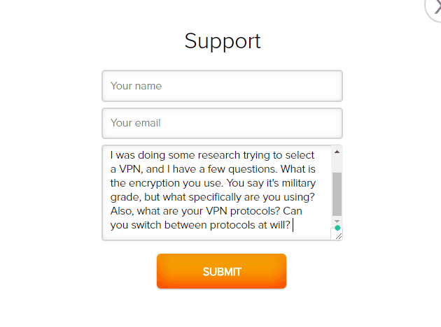 SecureVPN support