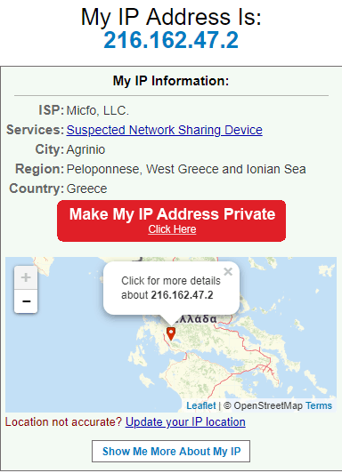 my ip information