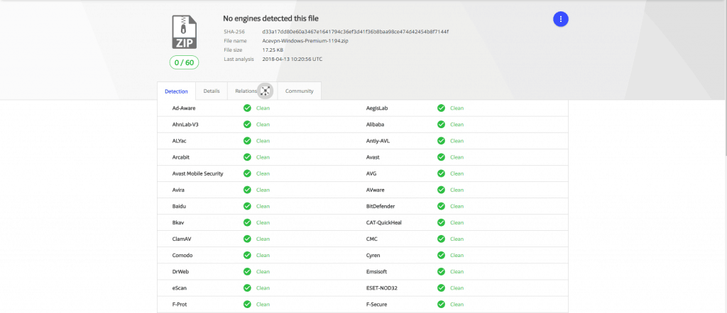 Clean installer file