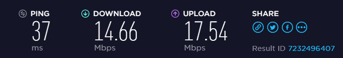 speed test in EU servers