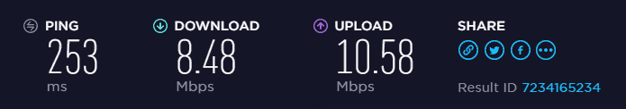 US speed test