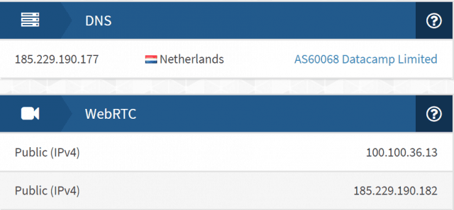 Avast Browserleaks DNS and WebRTC