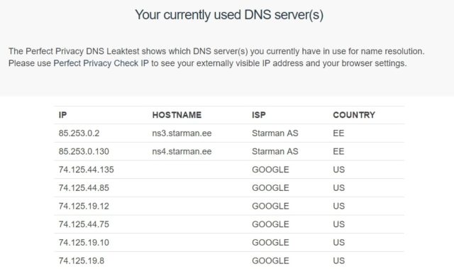 Hola DNS leak