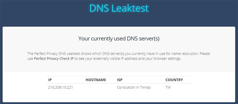 easyvpn dns leak test