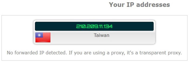 AVG VPN IP leak test