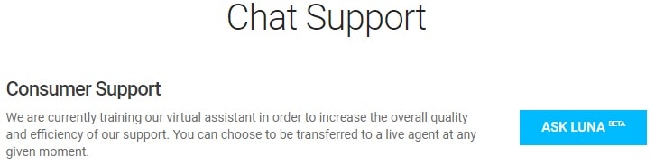 chat support luna bitdefender vpn