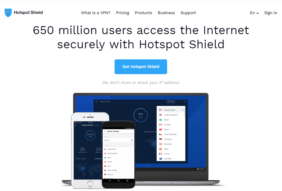 descargar hotspot shield vpn proxy wifi