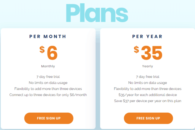 Private Tunnel pricing