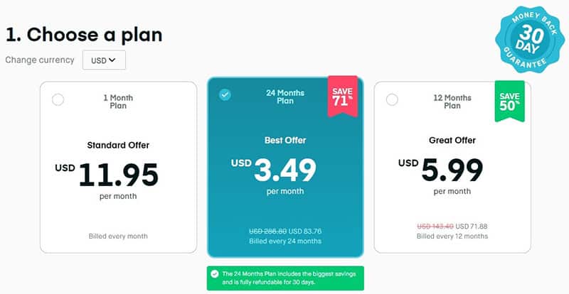 Surfshark payment plans