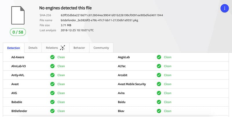 virus scan bitdefenderVPN mac