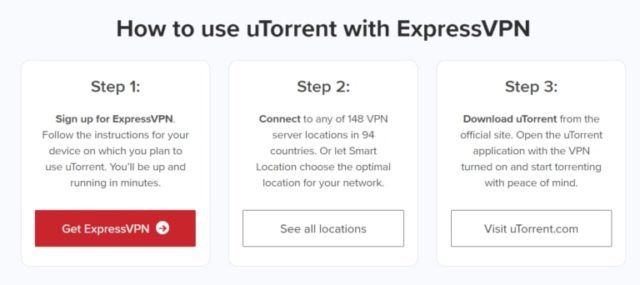 how to use utorrent with ExpressVPN