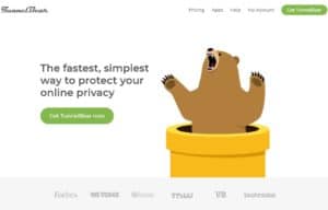 TunnelBear homepage