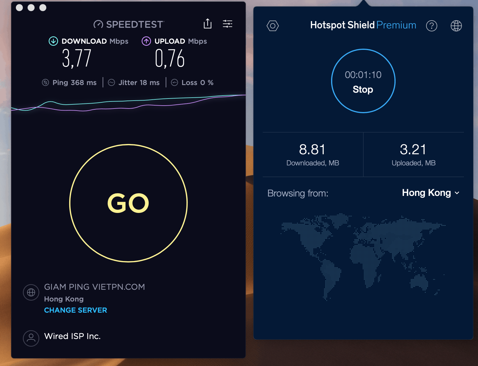 hotspot shield speed test from china unicom