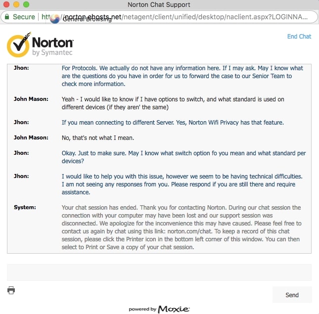 norton chat support