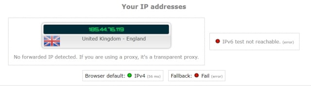 protonvpn iploak.net leak test