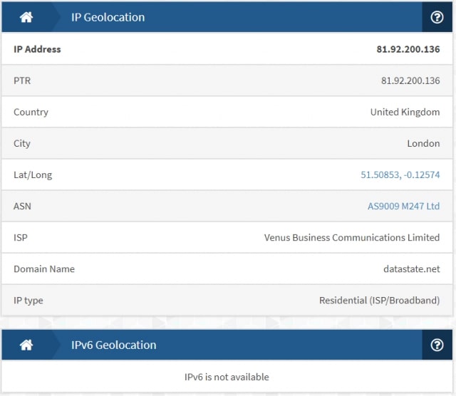 windscribe IP leak test