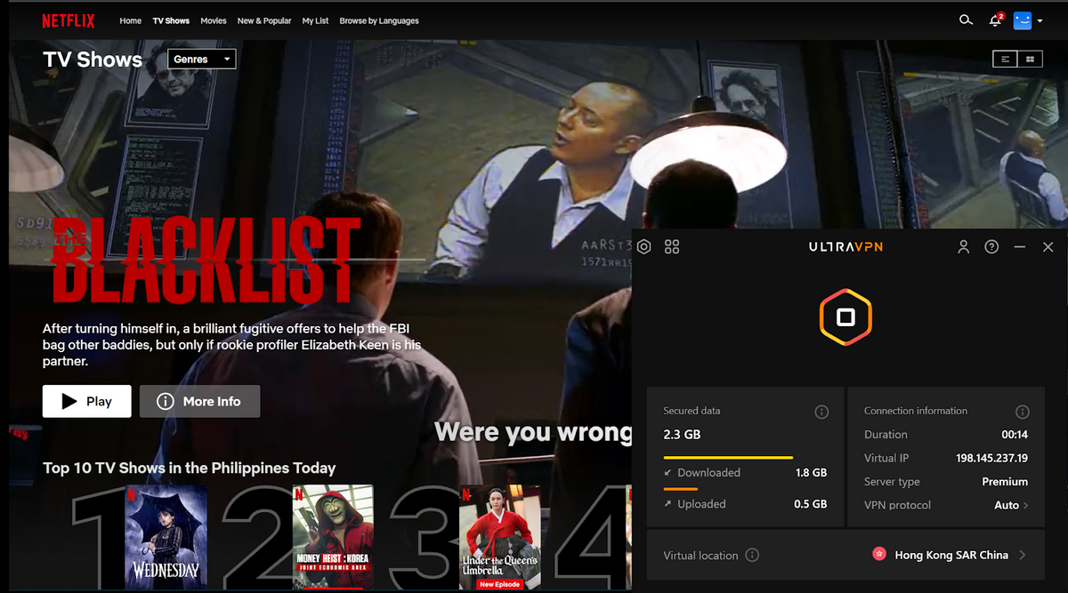 ultravpn netflix test
