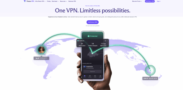 ProtonVPN Homepage